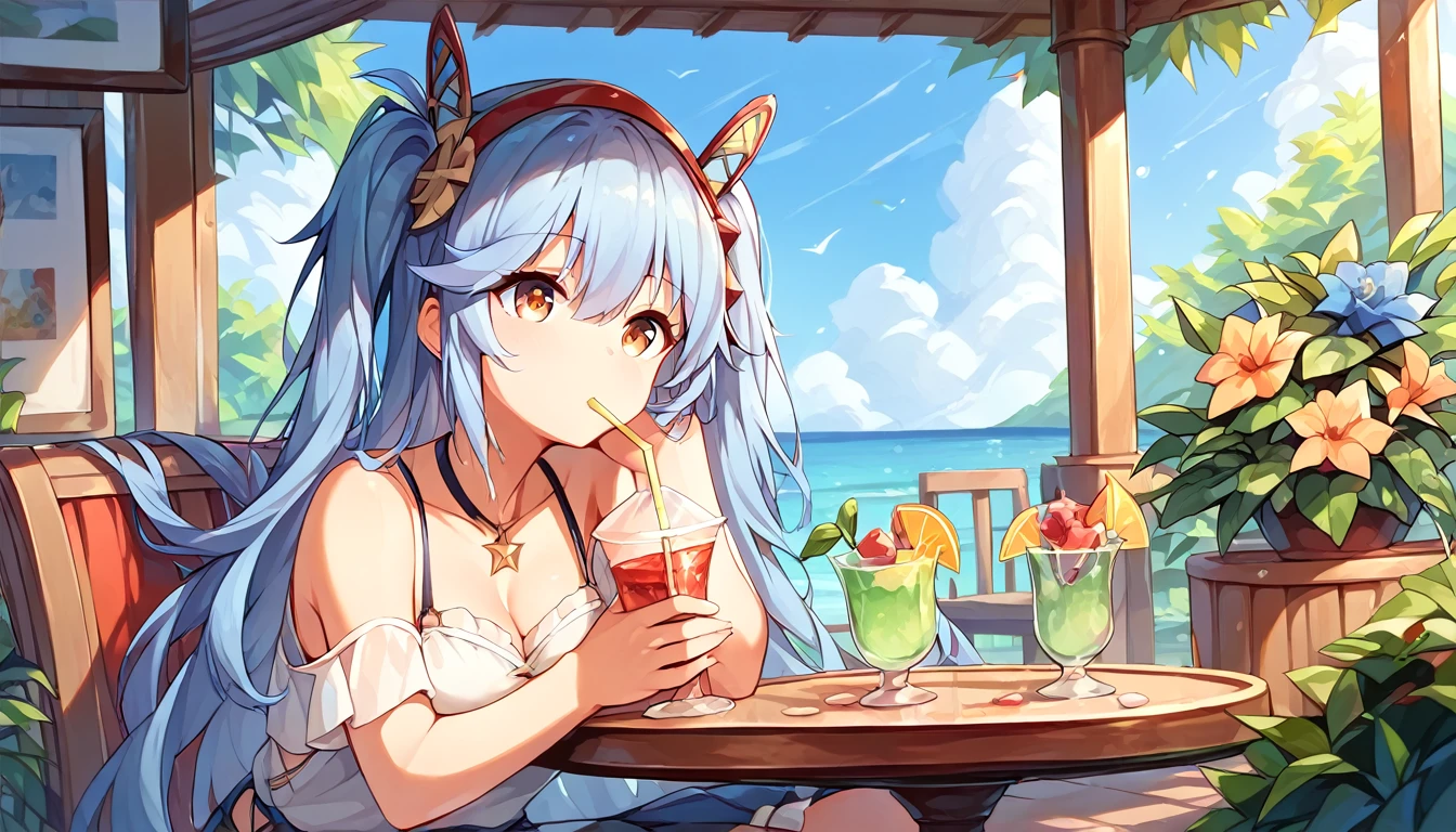 ((1girl:1.3)), ((moe style:1.3)), laffey_(azur_lane), ((casual wear:1.3)), ((drinking:1.3)), ((perfect face)), ((extremely cute:1.3)), ((masterpiece:1.3)), ((8k)), ((best quality:1.3)), ((beautiful)), ((extremely detailed:1.3)) , ((absurdres)), AddXL, ((score_9:1.3)), ((score_8_up:1.3)), ((score_7_up:1.3))