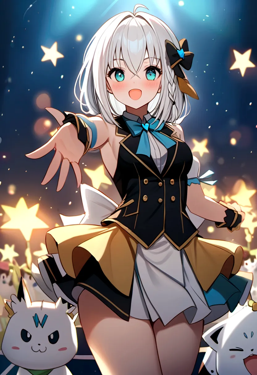 cute, fansa, shirakami fubuki, sukonbu, idol