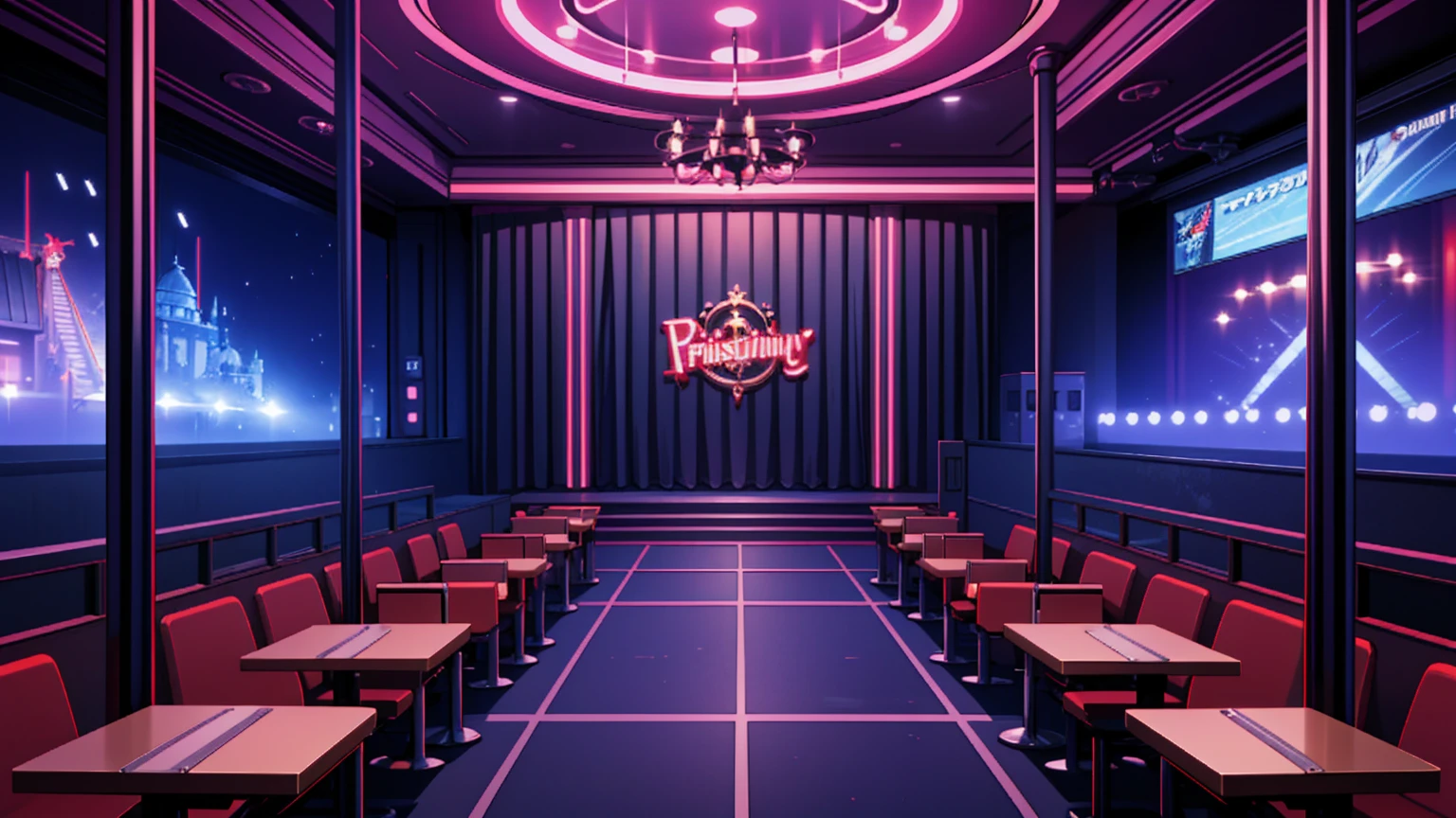 Strip bar interior 背景,,,傑作,ゲームCG,アニメ,無人, 人間ではない,背景,,,, ステージ, pole dancing ステージ, 暗い, 夜, わいせつ, ポルノ, 怪しい雰囲気,中世,((ファンタジー)),