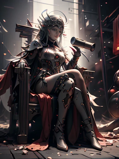 Captivating masterpiece by artist Cepriu, a neorealist image of a seductive elf queen. the elf queen is sitting on a traditional chinese throne surrounded by other slaves, a beautiful fantasy queen, cgsociety and fenghua zhong, guweiz masterpiece, beautiful representation of the tang dynasty, ((a beautiful fantasy empress)), masterpiece of cgsociety, inspired by Fenghua Zhong, cgsociety award-winning, cg film society, masterpiece, best quality: 1.2), (8k, high resolution, raw photo, realistic, photorealistic: 1.3), (detailed skin texture, detailed skin texture the cloth, detailed beautiful face: 1.25), professional lighting, photo mapping, beautiful soft light, radiosity, mainly based rendering, ray tracing, model shoot style, model shoot style, (extremely detailed CG Unity 8k wallpaper ), full body photo of the most beautiful work of art in the world. ((camera cannon)), ((professional photo shoot))