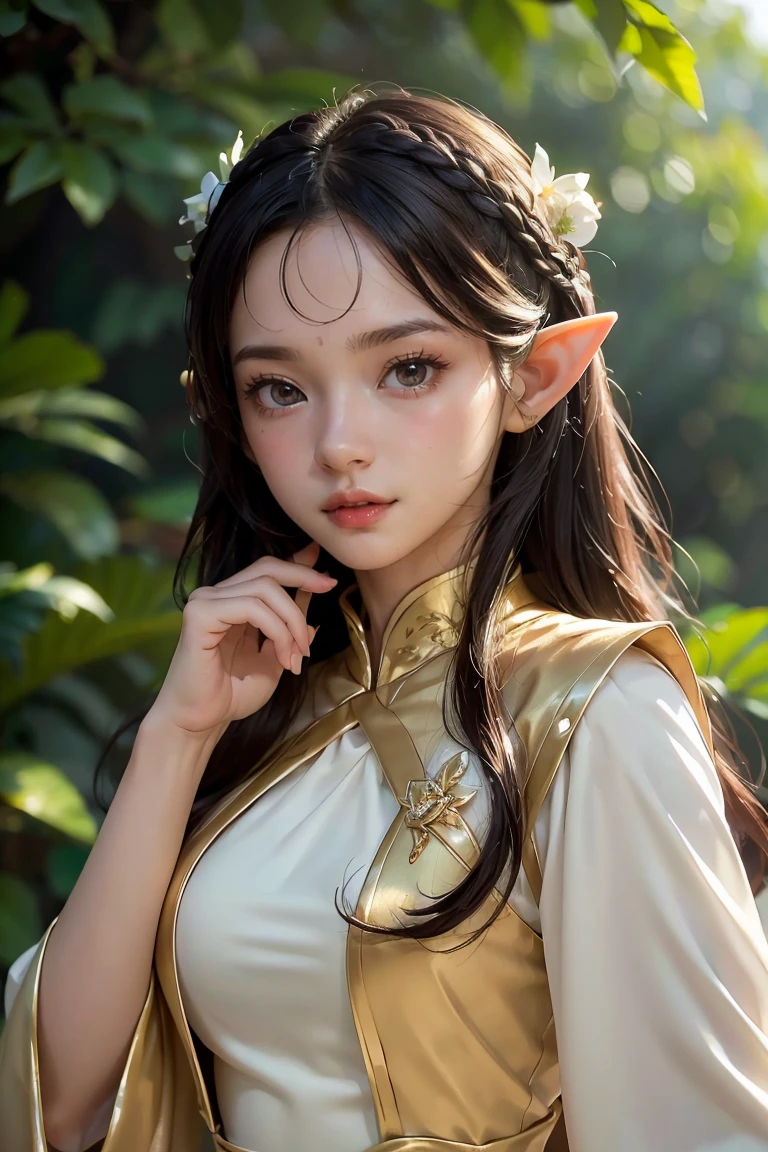 Elf, tidy traditional Thai dress Suits
(Masterpiece: 1.3), (8K, Photorealistic, High-Quality: 1.4), Elf, (Cherprang BNK face), (Noble hairstyle), Realistic Elfin eyes, Detailed Elfin features, High resolution, Ultra-realistic, High detailing, Golden ratio, (Detailed Face: 1.2), (Enthralling to behold), (Masterpiece), (Best Quality), (Ultra-detailed, Finely detailed), High resolution, Composition of the whole body, High collar formal suits, Natural Color Lip, (Photorealistic, Realistic, Independent