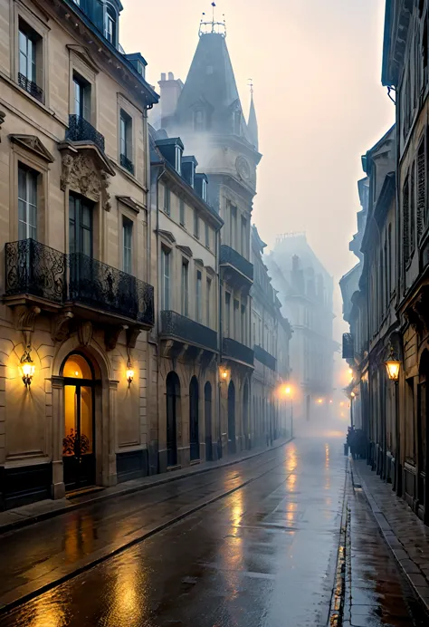 Invite : Au milieu d'une ville victorienne enveloppée de brouillard, des détectives découvrent des indices dans le style clair-o...