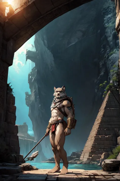 (((Barefoot furry character, full body, cinematic setting, furry male, plantigrade)))

See the earth at the peak of it's glory -...