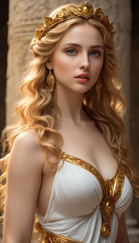 Helen of Troy with Menelaus (best quality,4k,8k,highres,masterpiece:1.2), ultra-detailed, (realistic,photorealistic,photo-realis...