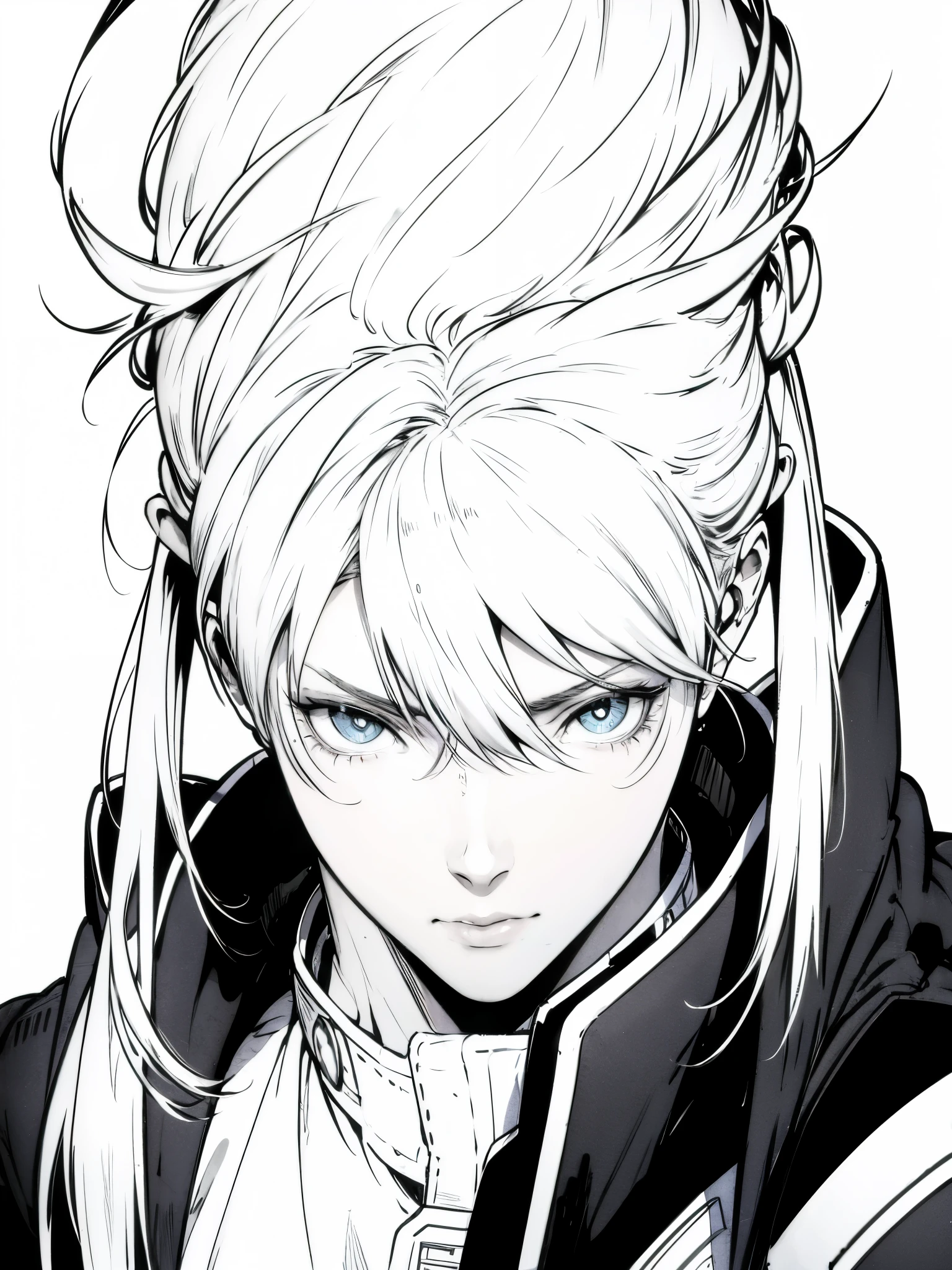 Anime - style image of a boy 14 years old  white sparky hair , Arte no estilo de Guweiz, estilo realismo anime, arte de anime realista, homem bonito anime, Retrato anime de um homem bonito, estilo de arte realista, Digital anime illustration, estilo anime masculino, realismo artstyle, retrato estilo anime, retrato impressionante do rosto do anime, realistic anime art style