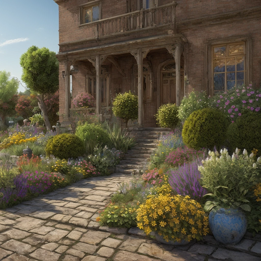 ein üppiges, lebendiger Garten überrannt von Zombies, detailliertes 3D-Rendering, photorealistisch, sehr detailliert, Meisterwerk, kompliziert, dramatische Beleuchtung, Filmkomposition, rich color palette, wunderschön gemischt, (beste Qualität,8k,highres,Meisterwerk:1.2),ultra-detailliert,(realistisch,photorealistisch,photo-realistisch:1.37),HDR,UHD,Studiobeleuchtung,extrem detaillierte Charaktere,Feinste Malerei,professionell lackiert,lebendige Farben,bokeh