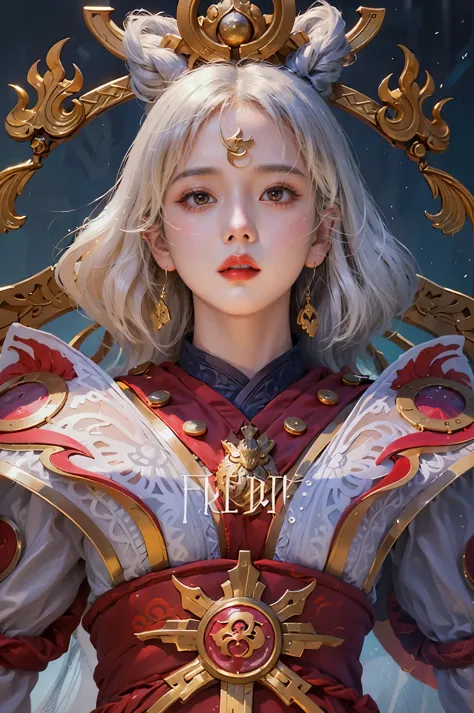 a close up of a girl or woman (K-Pop idol), detailed hair , big booobs ,  shadowbringers cinematic, 4 k detail fantasy, a beauti...