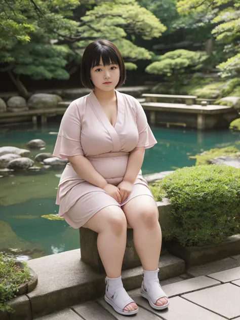 her name is akira, high quality, 1girl, ((18-year-old chubby japanese woman)), ((18 years old)), ((((chubby body)))), short bob,...