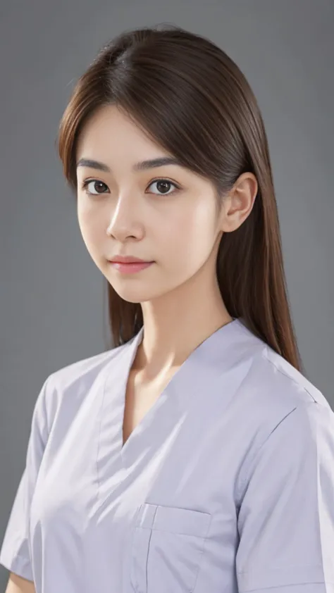 womanの肖像, mid 30s, nurse, japan nationality, illuminated face, upper body composition, realistic high definition images. feature...