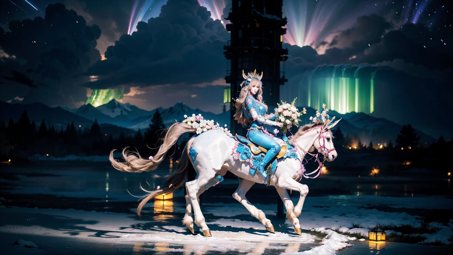 In the beautiful illustration of this super-grand scene，The ultra-distant lens shows us（More than eight distinctive and beautiful female centaurs，Half man, half horse，Half man, half horse character：9.9），Their personality、Distinctive and vivid features。from（A radiant, angelic, snow-white centaur from heaven：1.1），arrive（Nightmare-like fiery red centaur surrounded by flames：1.1）、Arrive again（Green Centaur, the wind fairy dancing in the air：1.1）、Arrive again有（One-horned blue centaur surrounded by lightning：1.1），arrive（A mechanical-style mecha Centaur shining with metallic light：1.1）、Arrive again（A powerful dragon-shaped centaur wearing colorful dragon scale leather：1.1）、Arrive again（A slender elven centaur that is graceful and agile：1.1）Gracefully wears a flower crown、arrive（Enchanting and charming Tiflin centaurs：1.1）、Arrive again（A succubus centaur with an indescribably sexy feeling：1.1）。Each Centaur character fully demonstrates his unique style。The illustration uses advanced artistic techniques and tools，Use nesting、Weaving、Splicing、perspective、interlude、Montage and other artistic techniques，Divide the scene into sections by geometric arrangement，Each part corresponds to a role，from and more efficiently utilize space，Make eight centaurs exist in one picture at the same time，（The style tends to be grotesque、Hayao Miyazaki、Aesthetic、Unavailable：3.3）。Through Midjourney's advanced brush tools、Color palette、Material packs and model packs、Texture tools，For each centaur, beautiful props are designed to increase racial characteristics、Clothing and physical features，Enhances the character's personality and visual appeal，（Stunning landscapes in illustrations，There are changing skies、rainbow、Aurora、Stars and Moon，Incorporating iconic landmarks such as Mount Everest，and fireworks、Tranquil Lake、Natural and urban elements of waves and neon lights，Creates a magical atmosphere：1.5），Centaurs demonstrate their unique abilities and equipment in a variety of environments，This is true even in extreme alien landscapes。Use Midjourney's toolaterial packs、Texture tools、The color palette makes depicting details vivid and realistic，from complex hairstyles and different ethnic characteristics、Body、Appearance features、Clothing arrives with realistic textures，Greatly improved the realism of the Centaurs and their surroundings，The fusion of multiple art styles adds dynamism to the character&#39;s movement at all angles，The overall visual experience is further enriched。The final illustration was described as a "masterpiece"，It has the characteristics of "best quality" and "realistic"，The details put into the creative process are shown、Level of creativity and craftsmanship。 hdr，（Reality，Masterpiece quality，Best quality）