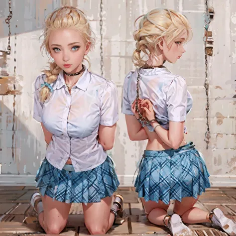 photorealistic,and sharp focus,highly detailed,masterpiece, ultra-detailed, illustration, best quality,white wall,((2 girls)),kn...