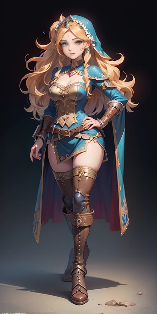 ((Fundo liso)) corpo inteiro de uma mulher em um vestido com véu, PÉS JUNTOS, standing PÉS JUNTOS, botas militares, linda fantasia donzela escrava guerreira, lindo retrato de arte de fantasia, arte vitoriana de fantasia, arte de fantasia medieval, linda e elegante rainha Roxxane, retrato da rainha da luz, arte de retrato de fantasia, arte de fantasia gótica, uma linda imperatriz de fantasia, mãos nos quadris