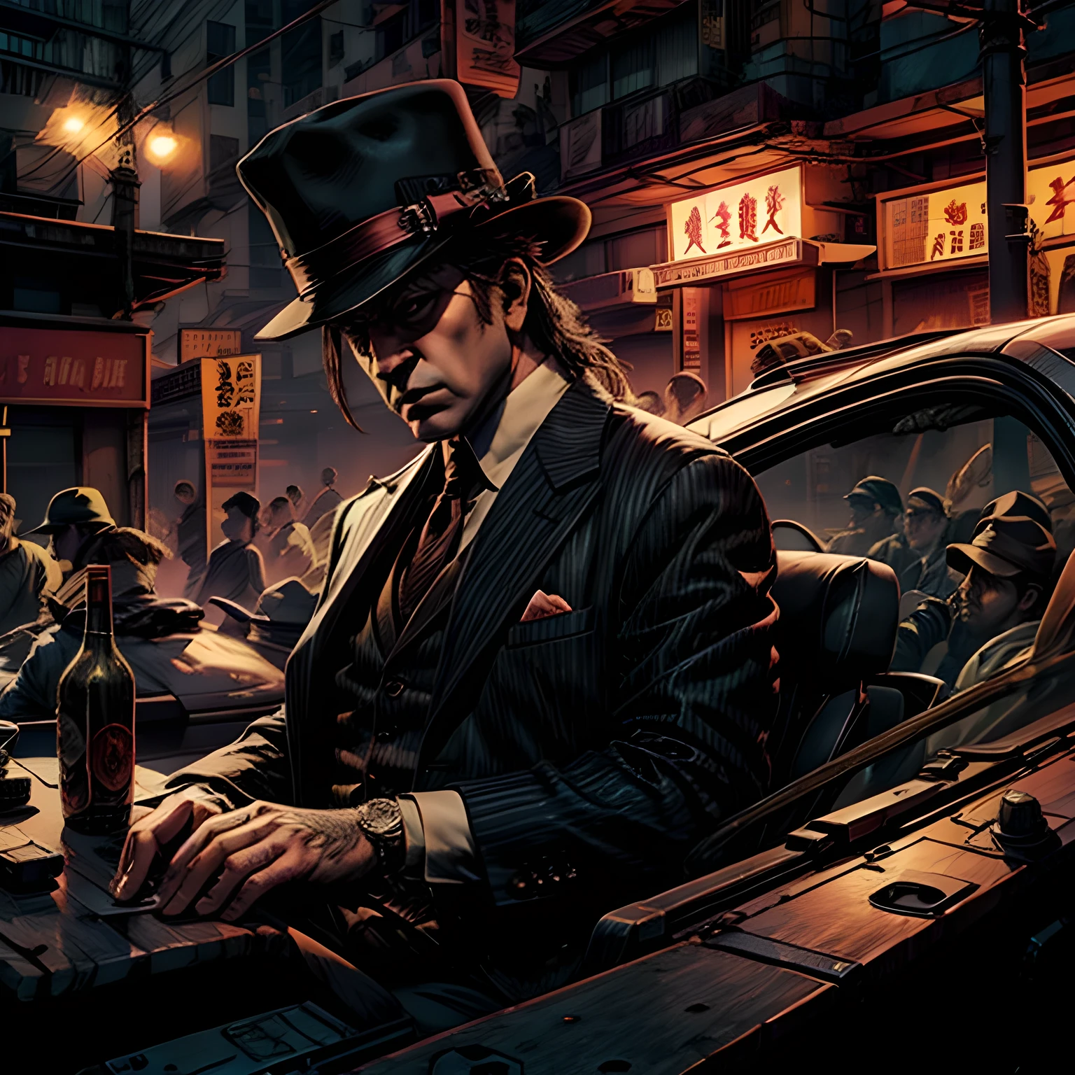 Mafia-Chef, Anime realistisch, hd art
