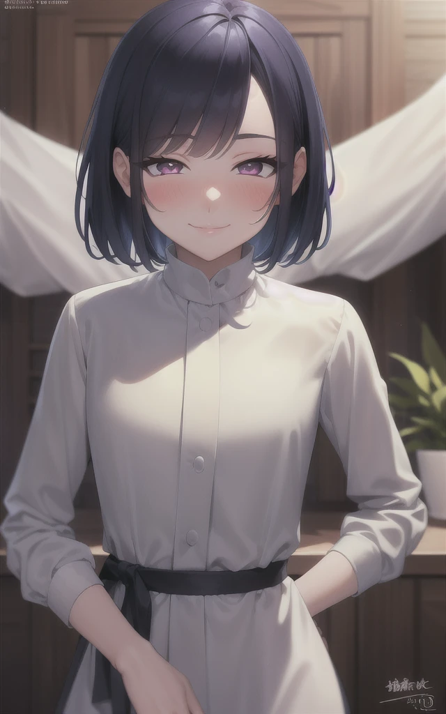 (超high resolution, Extremely detailed, high resolution, Very detailed, 4K, 8K), Extremely delicate and beautiful, Half closed eyes, blush, Smile, promote, Gal, Girls' clothes, 1girl solo, Wall Dong POV, National Anti-Corruption Bureau, 