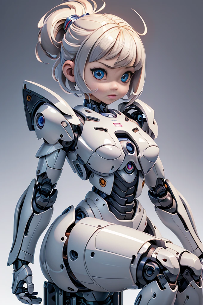 (Top quality, ultra-high quality, ultra-high definition, realistic masterpiece,)(Carefully created CG illustration: 1.2) One girl, completely naked, Caucasian, mechanized soldier (((Cute short girl)))(Petite, mini,, cheeky pussy, shaved, 8 years old: 1.5) Realistic anime face (anatomically correct eyes, large pupils, large face, beautiful face, perfect white skin)(Limbs only reach to elbows and knees, elbow and knee cut surfaces are mechanical joints)((Delicate design, composite armor, exoskeleton sci-fi armor with holes in crotch and chest))(Pointy upturned nipples, flat chest, nipples drawn correctly, realistic shaved pussy carefully drawn)Huge mecha arm from elbow,, combination with small spaceship, fusion with mecha, heavy lighting, movie production lighting, effective use of LoRA