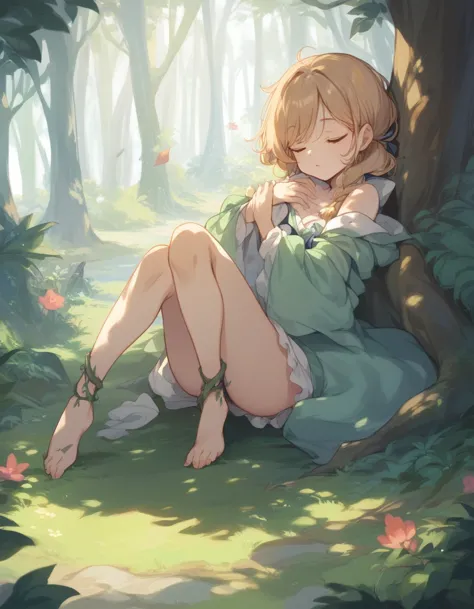 BREAK Perfect Anatomy、(High resolution:1.2)、Incredible illustrations、(Cute illustrations:1.2)、（Beautiful background、thorn forest...