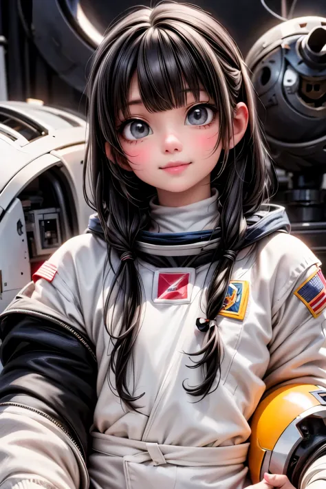 a mexican astronaut girl