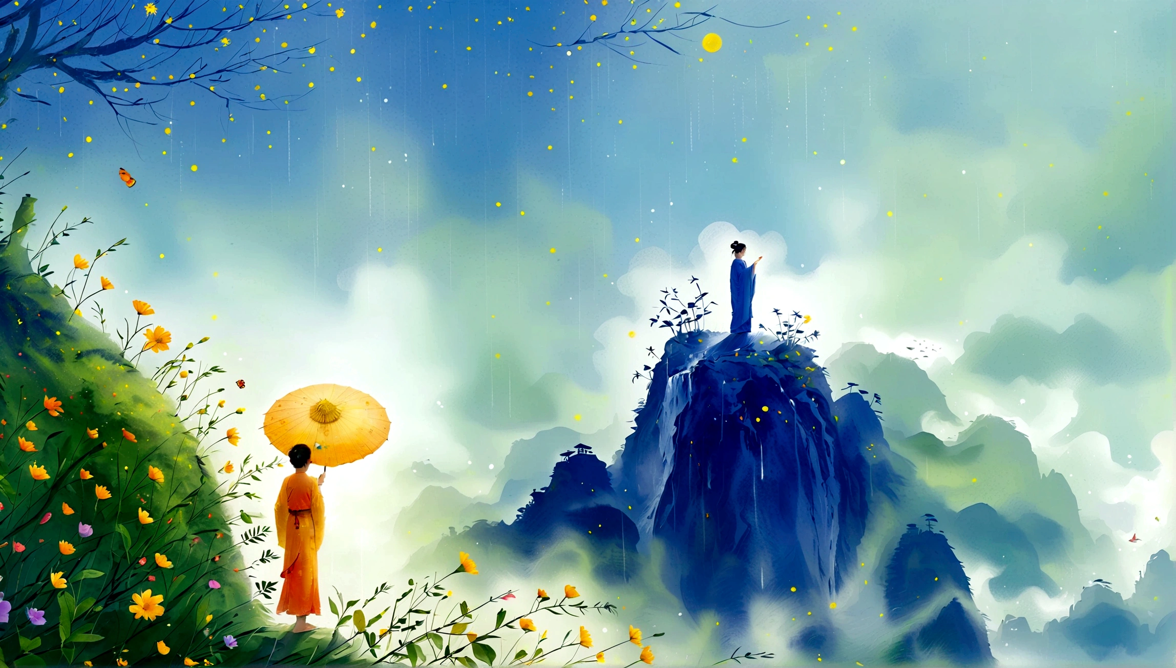 أسلوب التوضيح لـ Cai GuoRUN, 1فتاة, امرأة ترتدي تنورة طويلة تقف على منحدر وتنظر إلى السماء المرصعة بالنجوم, إلهة الفضاء, آلهة درب التبانة, إلهة السماء, أثيري نجمي, حلم, ساحر سماوي جميل, لوحة خيالية جميلة, فن الخيال الجميل, الخيال أثيري, Very فن الخيال الجميل, الخيال الفني الرقمي, ساحر وعالم آخر, جمال الخيال, The beautiful art of Octane UHD 8 كيلو rendering, الضوء الحجمي, الضوء الطبيعي الناعم, (حساسة للغاية:1.2, فقدان التركيز:1.2, زاهى الألوان, إضاءة الفيلم, تتبع الأشعة), غنية للغاية, مفصلة للغاية, 1cgrssh1, chiaroscuro, تحفة, 8 كيلو