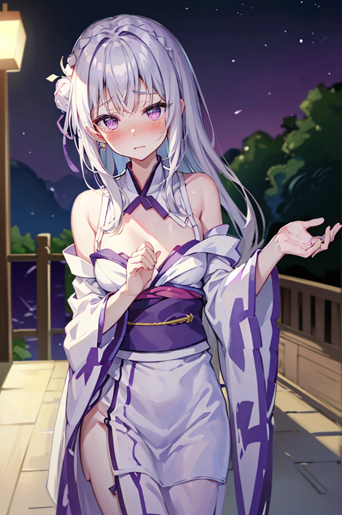 Acme Face、Random pose、Undressing、nsfw、yukata、yukata、Light silver hair、Semi-long hair、Summer festival、night、、Pale purple eyes、show off breasts、nose blush、1 boy、bitch、POV shooter、blush、Embarrassed look、saliva、1 boy、POV shooter、Chest grab、Small breasts、手でhide、skill、、hide、、blush、、Embarrassed look、、blush、、Perfect hands、Fine hand、、Good hands、Summer festival、night、Light silver hair、Semi-long hair、Summer festival、night、、Pale purple eyes