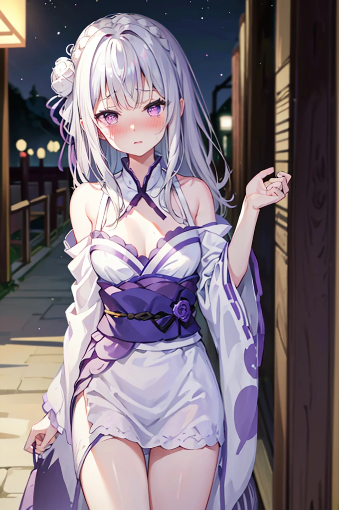 Acme Face、Random pose、Undressing、nsfw、yukata、yukata、Light silver hair、Semi-long hair、Summer festival、night、、Pale purple eyes、show off breasts、nose blush、1 boy、bitch、POV shooter、blush、Embarrassed look、saliva、1 boy、POV shooter、Chest grab、Small breasts、手でhide、skill、、hide、、blush、、Embarrassed look、、blush、、Perfect hands、Fine hand、、Good hands、Summer festival、night、Light silver hair、Semi-long hair、Summer festival、night、、Pale purple eyes