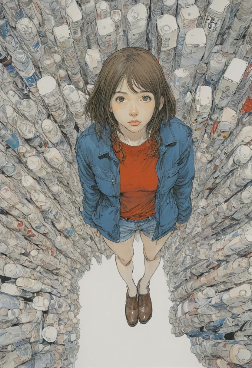 girl by Naoki Urasawa, best quality, masterpiece, Ultra high detail, 8k