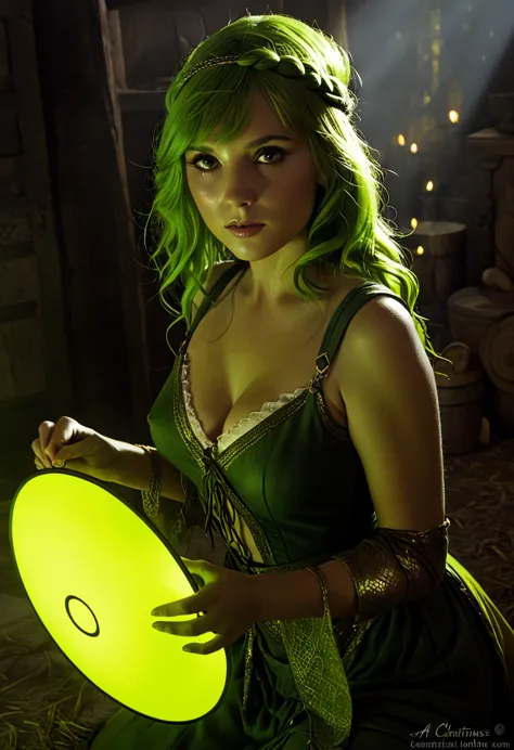 Chartreuse Gypsy, Safe From Harm, out of luck, Battle Without Honor Or Humanity, Cinematic Lighting  --ar 9:16