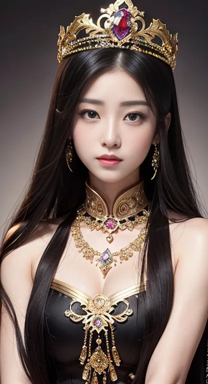 Beautiful female emperor, Transparent muscle, Beautiful appearance, There is deep wisdom in her eyes, that&#39;It&#39;s as if sh...
