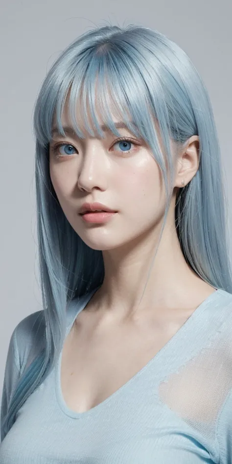 ((masterpiece)), (best quality), (detailed), (1girl), (inner data stream) light blue gradient hair, light blue glowing eyes, str...