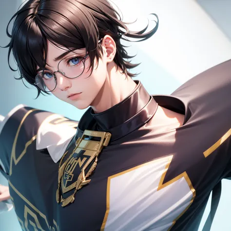 Ren Amamiya Persona,Boy Anime,football uniform, glasses, headphones on head