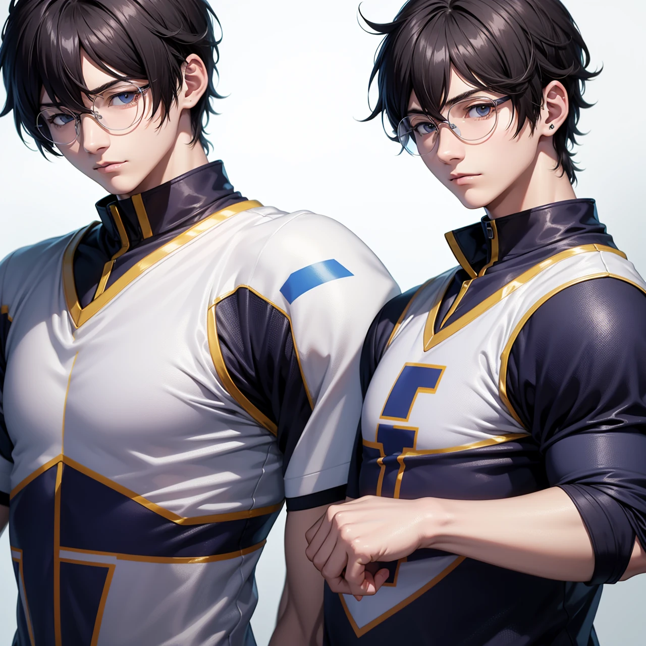 Ren Amamiya Persona,Boy Anime,football uniform, glasses, headphones on head