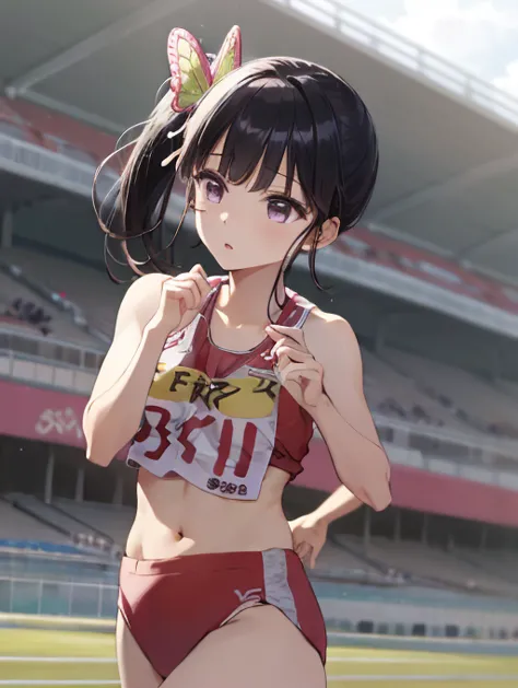 Athletics, Walk a short distance, Olympic Stadium, Japanese representative player, ((Japanese Flag Bib)), masterpiece, Highest q...