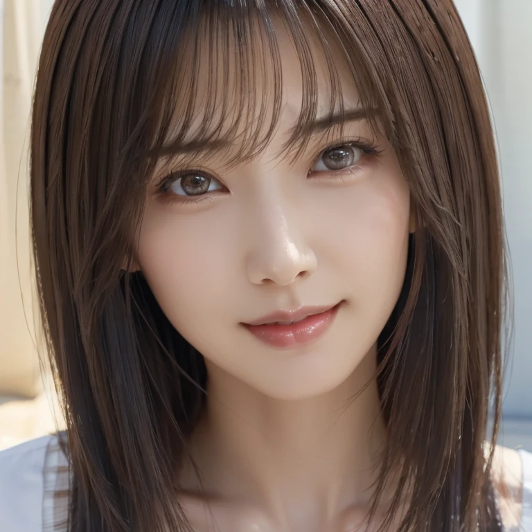 (((True Beauty))), RAW Photos, Black Hair、folder、Round eyes、False eyelashes、Straight hair, Wavy Hair、correct、Deep Red Lipstick、Striped Hair、Brown Hair、Blue Hair、(Gradient Hair)、Asymmetrical Hair、Hair behind the ear、Crossed bangs、Long Hair、((お尻までLong Hair))、Long Hair、Straight bangs、Smooth, Silky Hair、Hair up on one side、とんでもなくLong Hair、Light brown eyes、Ring Eye、Round eyes、Wicked Smile、A light smile、Cast a Shadow、(Extraordinary presence)、Atmospheric perspective、Backlight、Exposure、Lens flare、、最high quality、超High resolution、超High resolution、Very realistic, masterpiece、correct、Textured skin、high quality、最high quality、Awards、32k, 髪のfolder、Crafty、（Close your eyes and smile）、Embarrassed laugh、Redness in the ears、correct、Subjective、Shine、360° View、Very detailed、超High resolution、解剖学的にcorrect、masterpiece、Accentuate your breasts、High resolution、High detail、Long eyelashes、A slight blush、Compensate, (((Full Body Shot)))、（Hands on hips）、Seductive pose、Shooting from a distance、Different angles of view、Eye height 、Nikon