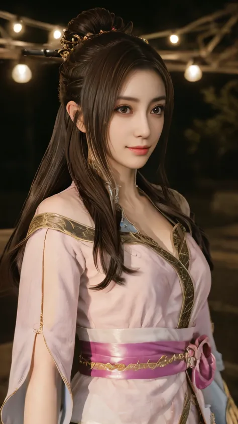 Diaochan from Sangoku Musou 8,Super realistic,hair ornaments,Perfect Diaochan costume,twin tailasterpiece、1 cute girl、17 year ol...