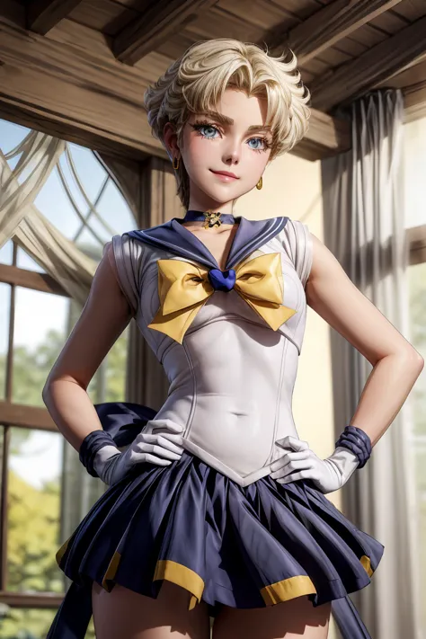 full view of body, (detailed sailor senshi uniform, 1 woman, beautiful eyes, ), sailor senshi uniform, sailor collar, chest bow,...