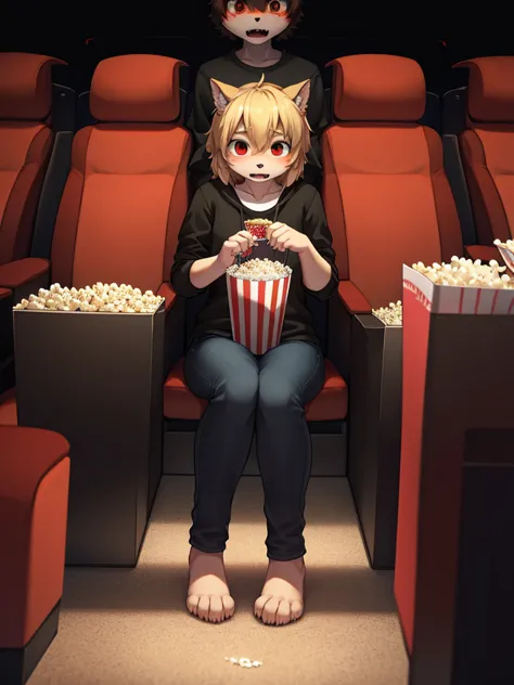 movie theatre , popcorn , Horror movie , I'm too scared to pee