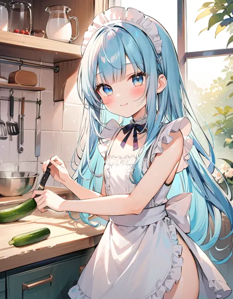 masterpiece, best quality, extremely detailed, (illustration, official art:1.1), 1 girl ,(((( light blue long hair)))), ,(((( li...