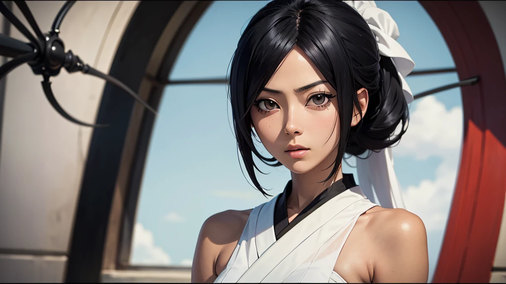 Rukia Kuchiki from anime bleach, black hairstyle, beautiful, high quality,extremely detailed,masterpiece