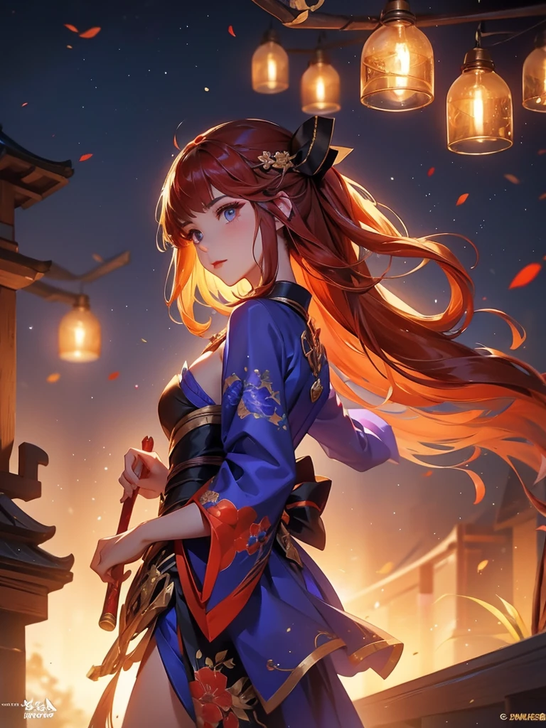 Guinevere mobile legends kimono night fire work