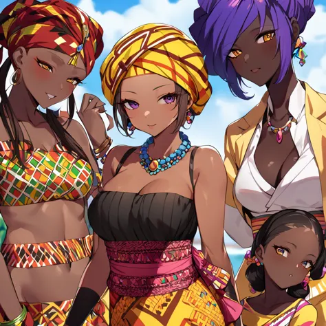 ((highest quality)), ((masterpiece)), (detailed), （perfect face）、the woman is momo belia deviluke, a ghanaian by birth, with a v...