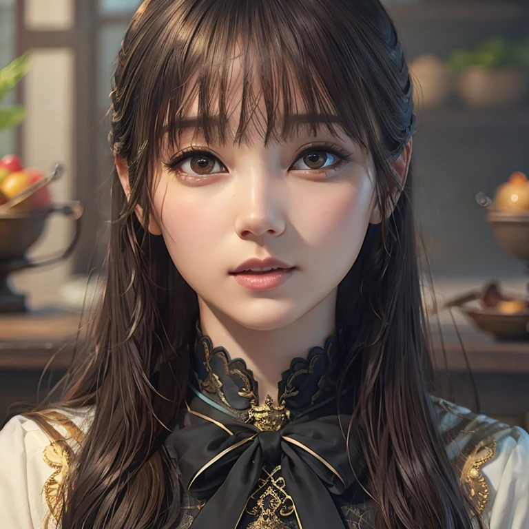 ((Highest quality)),(超High resolution),(Very detailed),(Detailed Description),((The best CG)),(masterpiece),Ultra-detailed art、(Highest quality、8K、32k、masterpiece)、(Realistic)、(Realistic:1.2)、(High resolution)、Very detailed、Very beautiful face and eyes、1 female、((Narrow eyes、Droopy eyes:1.4、fine grain))、Tight waist、Delicate body、(Highest quality、Attention to detail、Rich skin detail)、(Highest quality、8K、Oil paint:1.2)、Very detailed、(Realistic、Realistic:1.37)、Bright colors