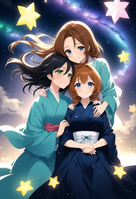 On the night of Tanabata, the sky is filled with countless twinkling stars. Orihime and Hikoboshi, lovers allowed to meet only o...