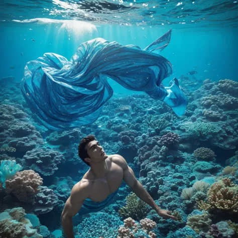 There was a person under the sea who was powerful, handsome, and beautiful. All races would admire him. His strong body and clot...