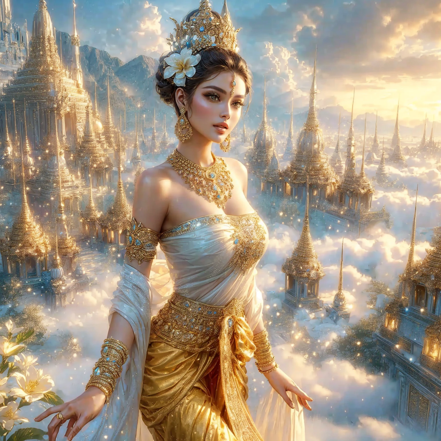 นางแบบสาวสวย, เครื่องประดับทองโบราณสุดหรู บรรยากาศพระราชวังทองคำ