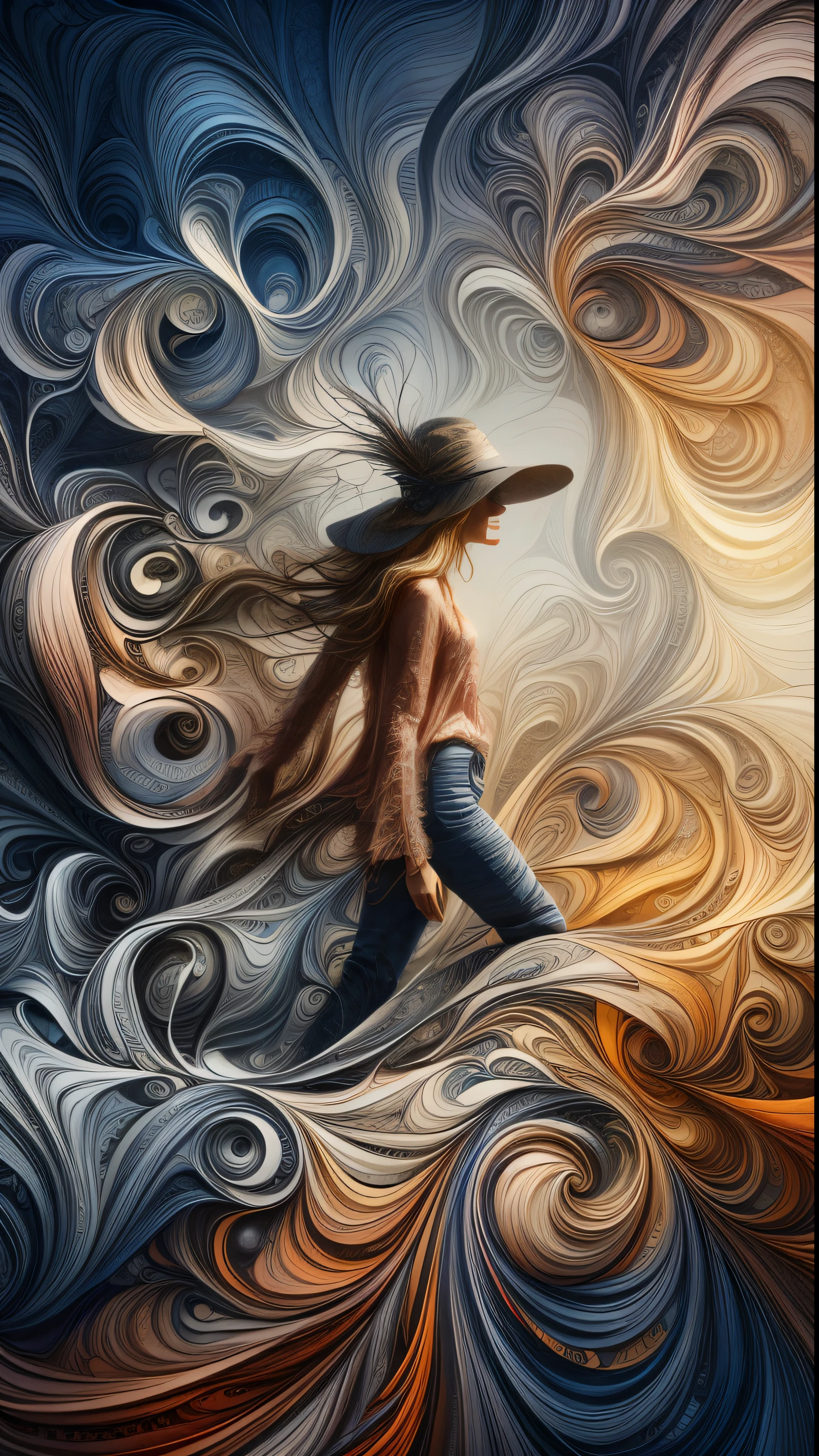 official art, unity 8k wallpaper, ultra detailed, ultra beautiful woman standing in slump model pose, and aesthetic, masterpiece, best quality, (zentangle, mandala, tangle, entangle), (fractal art:1.3) , 1girl, extremely detailed, lace, dynamic angle, cowboyshot, the most beautiful form of chaos, elegant, a brutalist designed, vivid colours, romanticism, by ji jean, roby antono, tran, fran bacon, mich mraz, adri ghenie, petra cortright, gert richter, taka yamamoto, ash wood, atmospheric, ecstasy of musical notes, streaming musical notes visible