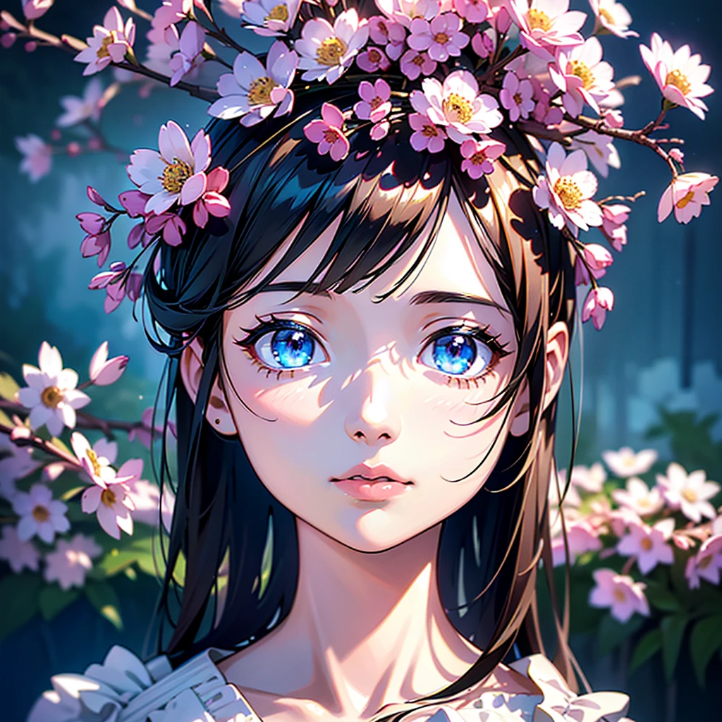 (Highest quality、4K、、High resolution、masterpiece:1.2)、Super detailed、(Real、Photorealistic、Photorealistic:1.37)、Beautifully detailed eyes、Beautifully detailed lips、Girl with beautiful eyes、Anime girl in a cute dress、Cute anime wife in a nice dress、Popular on Pixiv ArtStation、Detailed digital anime art、pixiv artstationのGwegs、Wearing a dress、Gwegs&#39;s ArtStation pixiv、everyone、Beautiful Anime Girls、Cute Anime Girl、Smooth anime CG art、Anime Style、Bright colors、Soft lighting、Beautiful eyes drawn in detail、Beautiful cleavage