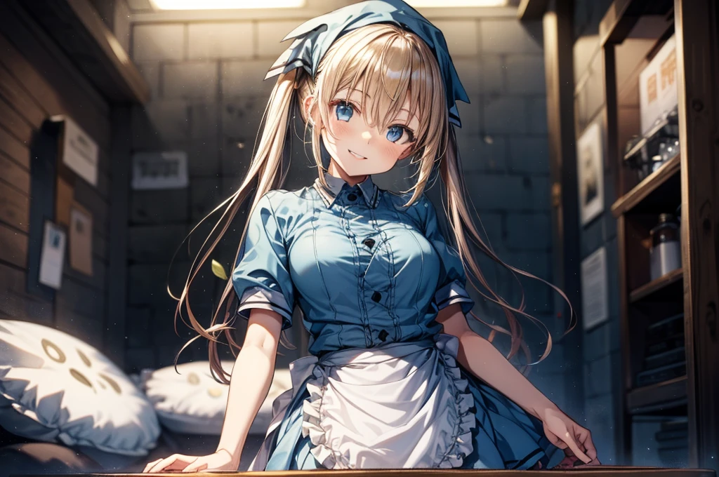(Tabletop, Highest quality:1.2), Cowboy Shot, alone, One Girl, Kaho Hyuga, smile, View your viewers, Holding Tray, Twin tails, Head scarf, Maid, Frills, Blue Shirt, Waist apron, Puff short sleeves, Blue Skirt, Thighs Thighs Thighs Thighs, White glow,
One Girl, Sex, On the bed, throw, , Mission Grab, Missionaries, Tabletop, Highest quality,Mission Grab,Doggie Grab,kawashiro nitori
