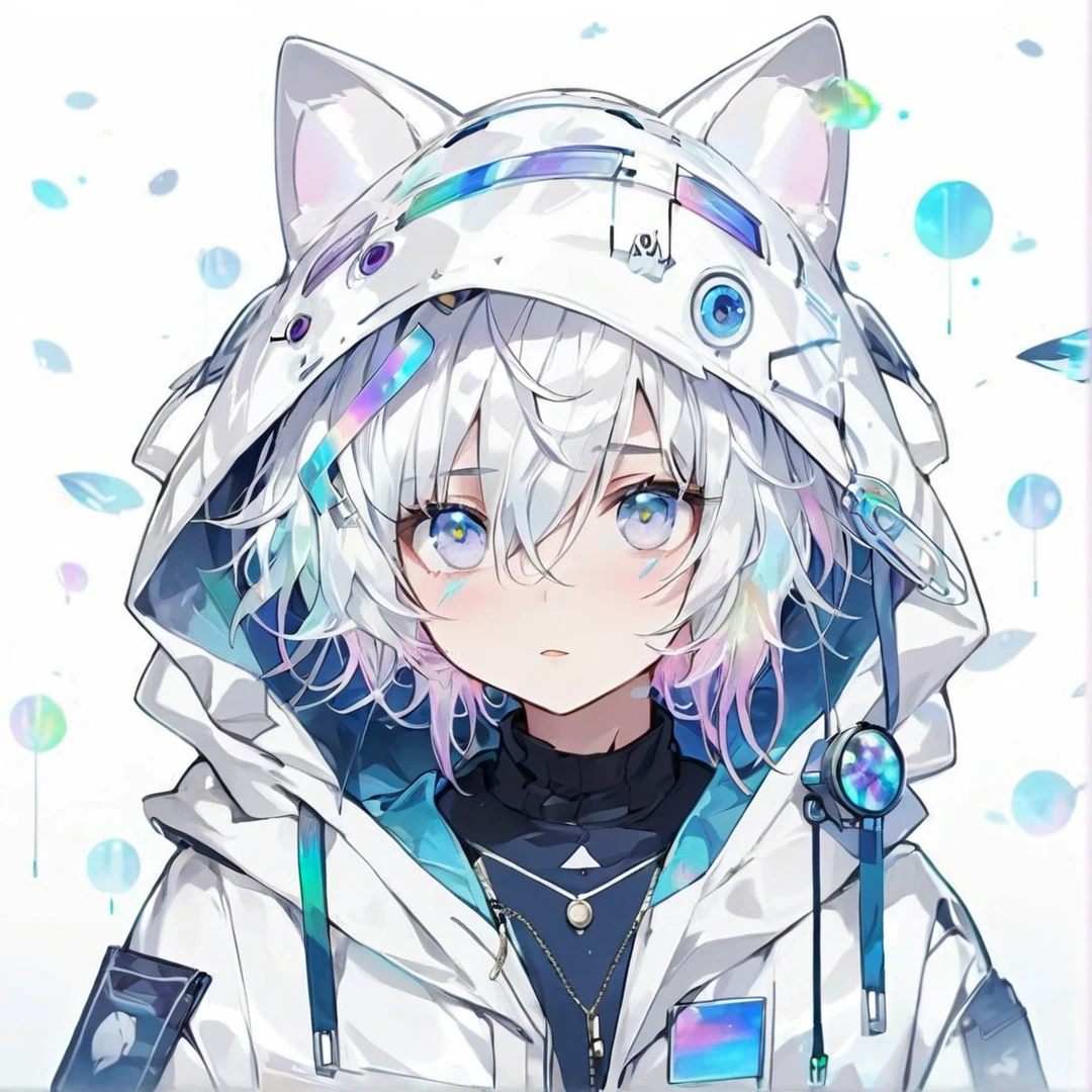 anime boy with white hair and blue eyes wearing a white jacket, anime boy with cat ears, anime boy, cute anime catboy, high quality anime artstyle, beautiful anime catboy, white cat boy, anime cat, anime catboy, anime artstyle, tall anime guy with blue eyes, anime character, from arknights, anime character art, anime art style, male sniper, male with sniper rifle, chic, chic boy, mask on, mask up