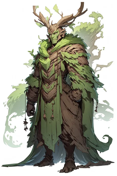 Create a Treeman, strong and powerful hunanoid,  full body in the image,  8K, best qualityer. 