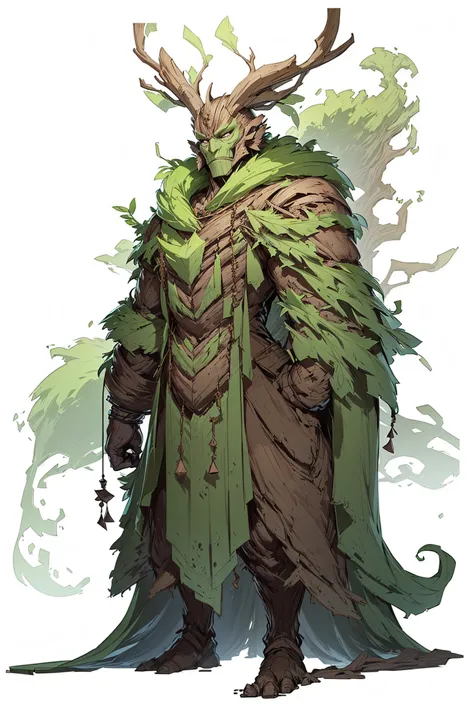 create a treeman, strong and powerful hunanoid,  full body in the image,  8k, best qualityer.