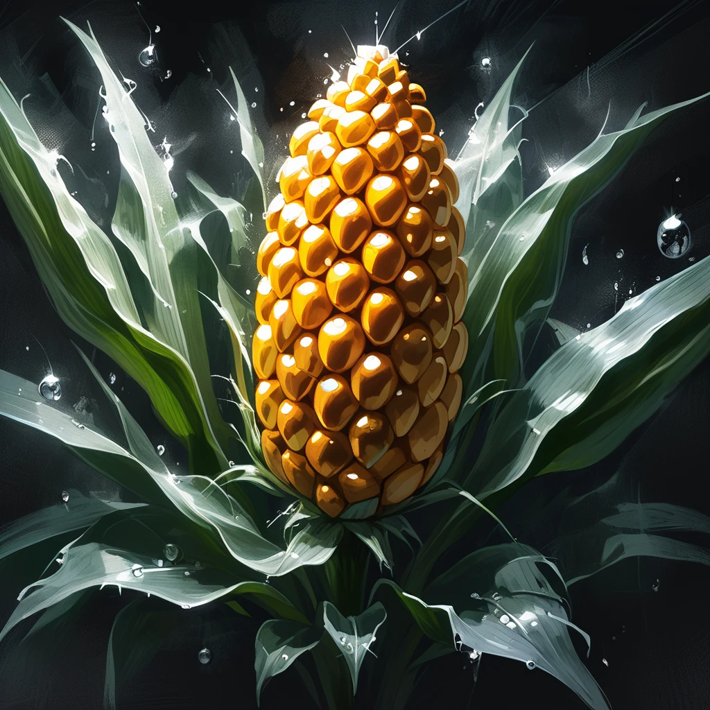 oak seed, seed, corn, grain,     graphic style of novel comics,dark novel style, comic, 2d, 8k, hyperrealism, masterpiece, high resolution, best quality, ultra-detailed, super realistic, Hyperrealistic art, high-quality, ultra high res, highest detailed, lot of details, Extremely high-resolution details, incredibly lifelike, colourful, soft cinematic light,